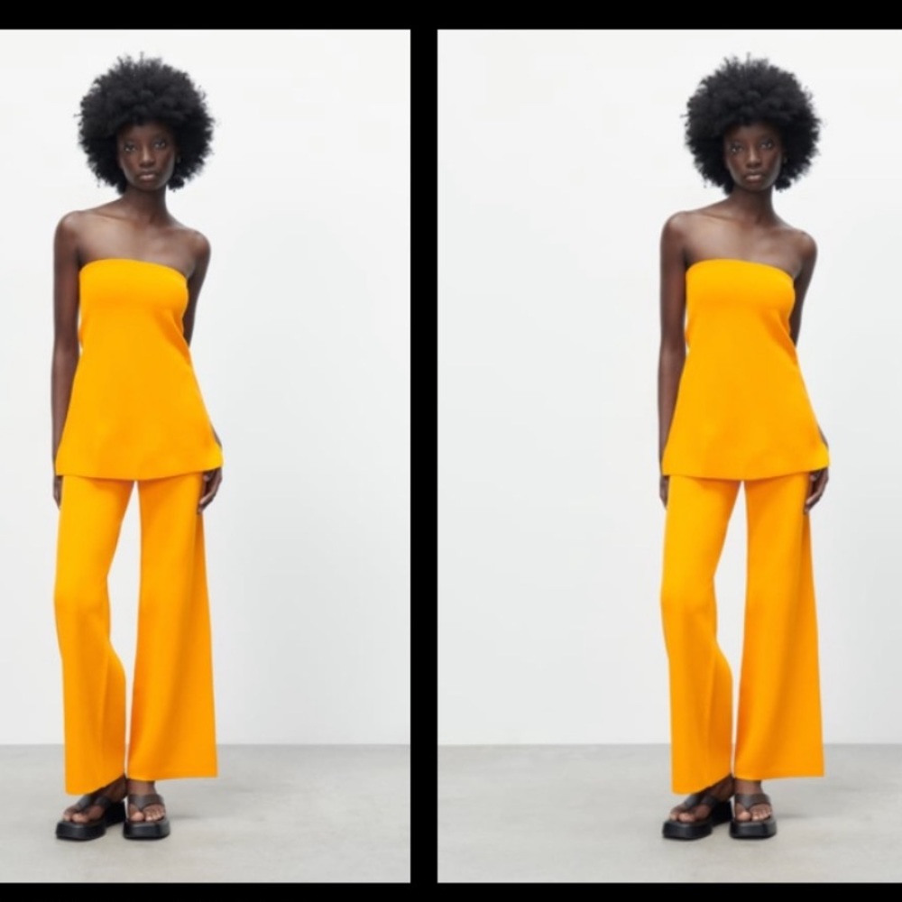 STRAIGHT NECK KNIT TOP FROM ZARA